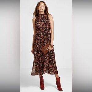 Sam Edelman Sleeveless Halter Neck Midi Dress